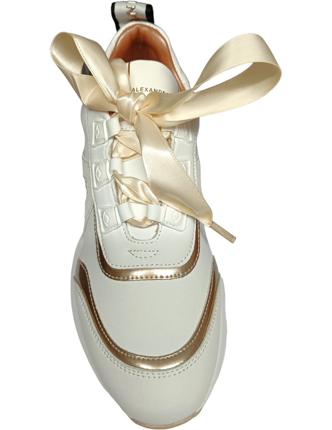 Zapatilla sneaker  marble alexander white gold