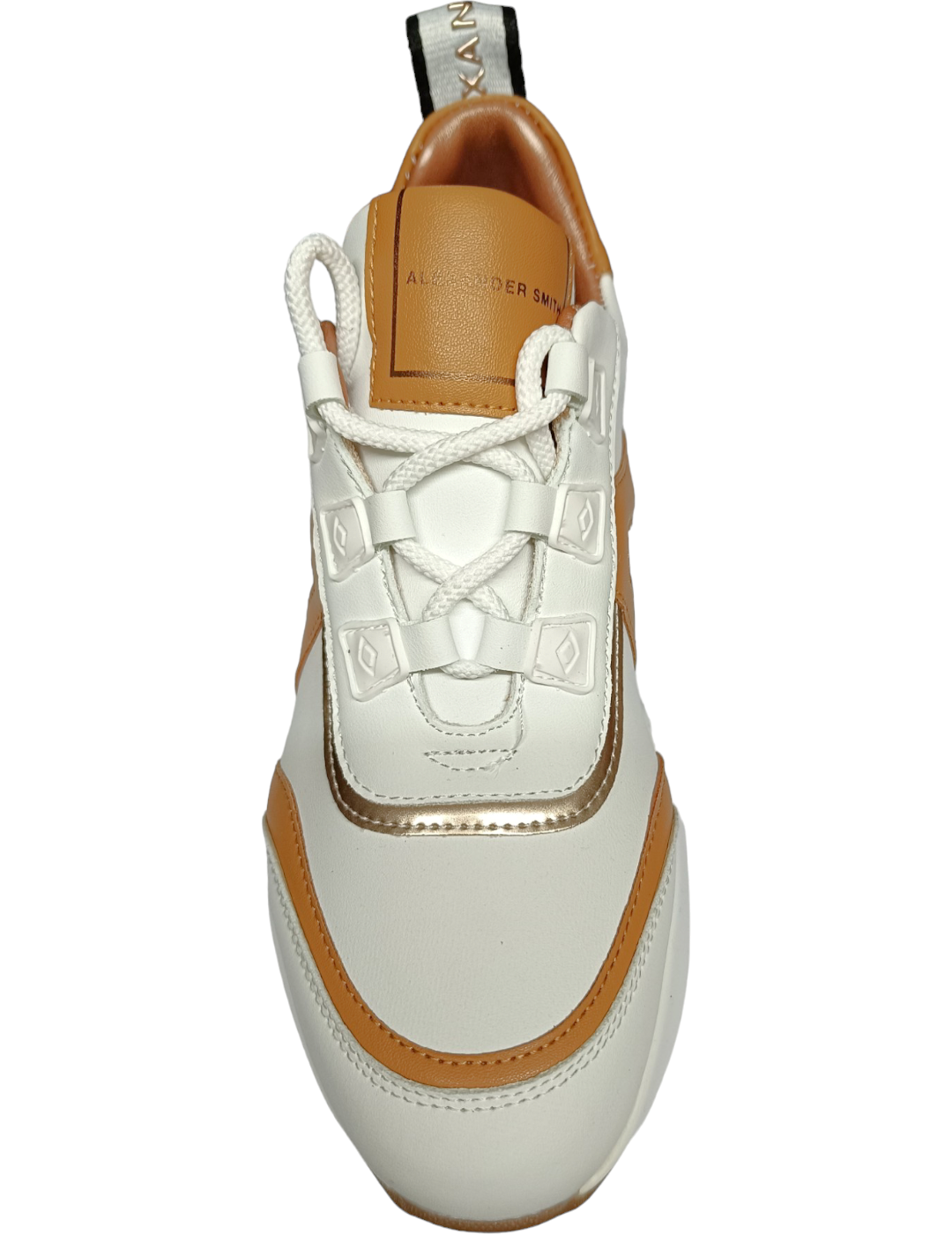 Zapatilla sneaker marble alexander  white coñac