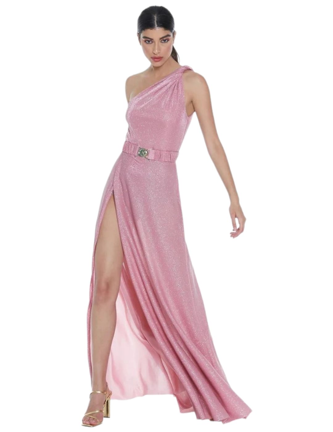Vestido Relish RCP2309578019 rosa lurex