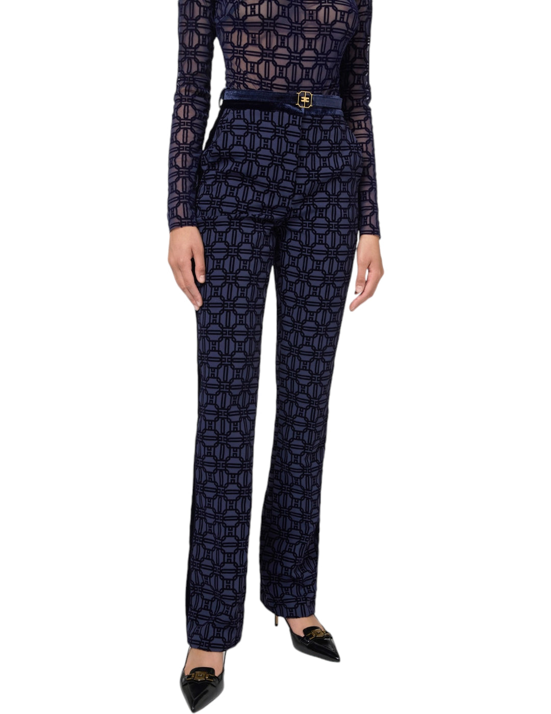 Pantalón PA05147E2 Elisabetta Franchi azul