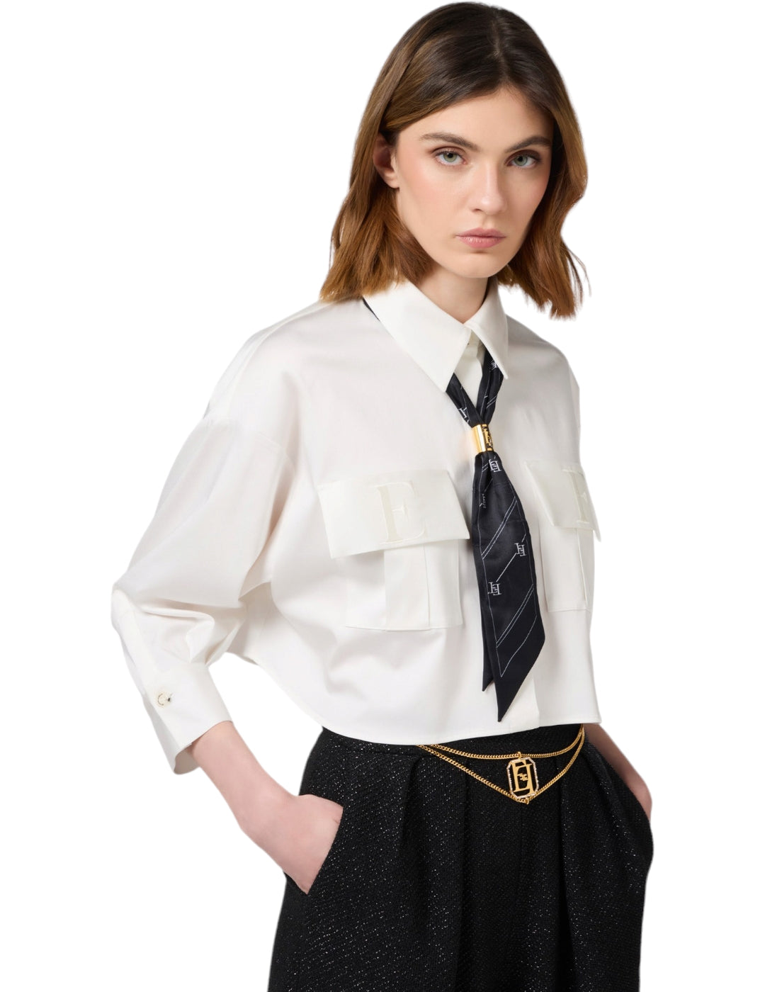 Camisa CA08246E2 Elisabetta Franchi blanco