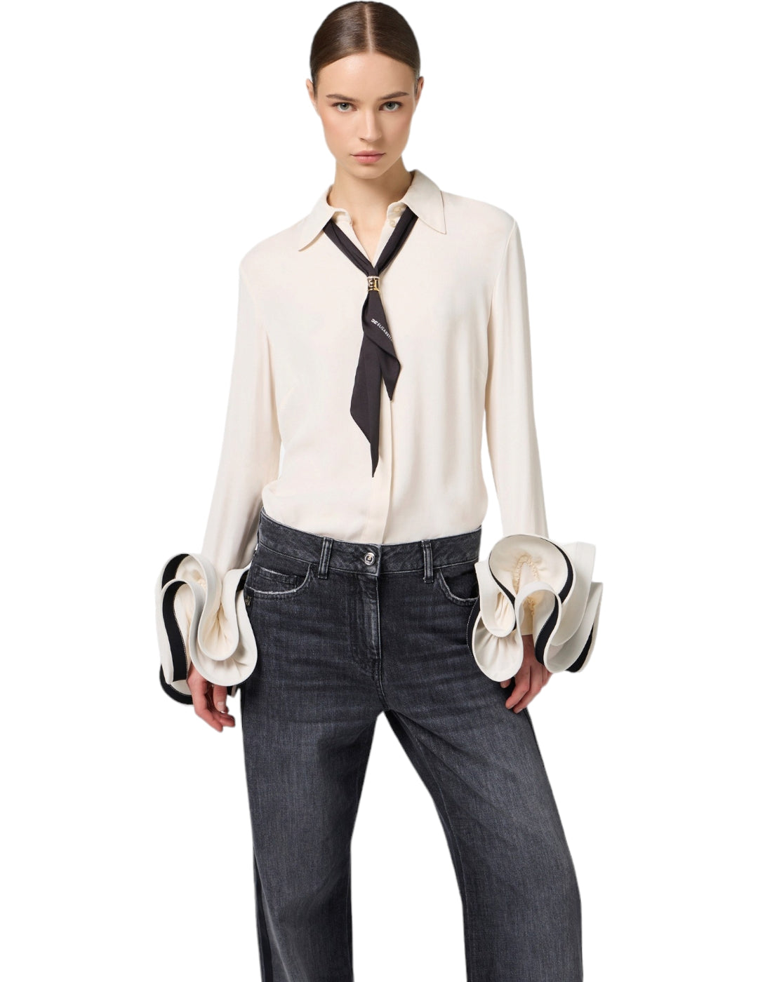 Camisa CAT9647E2 Elisabetta Franchi crudo