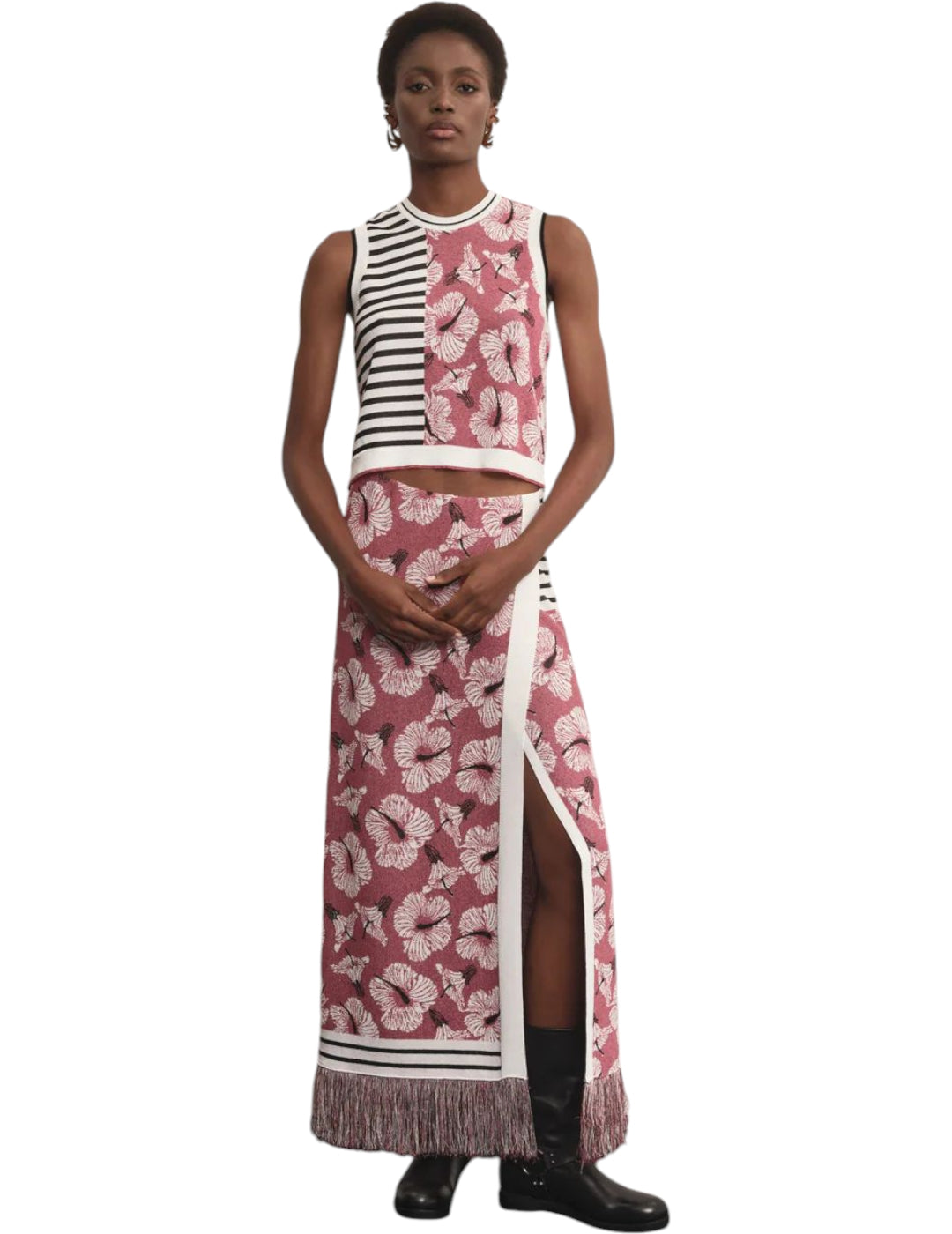 Top CNKD09077 Rayas/Flores
