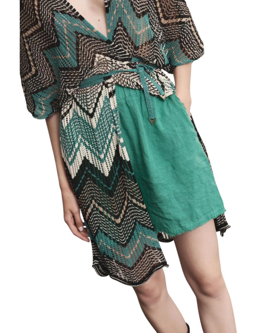 Cardigan MGKD09057 Calado Azul