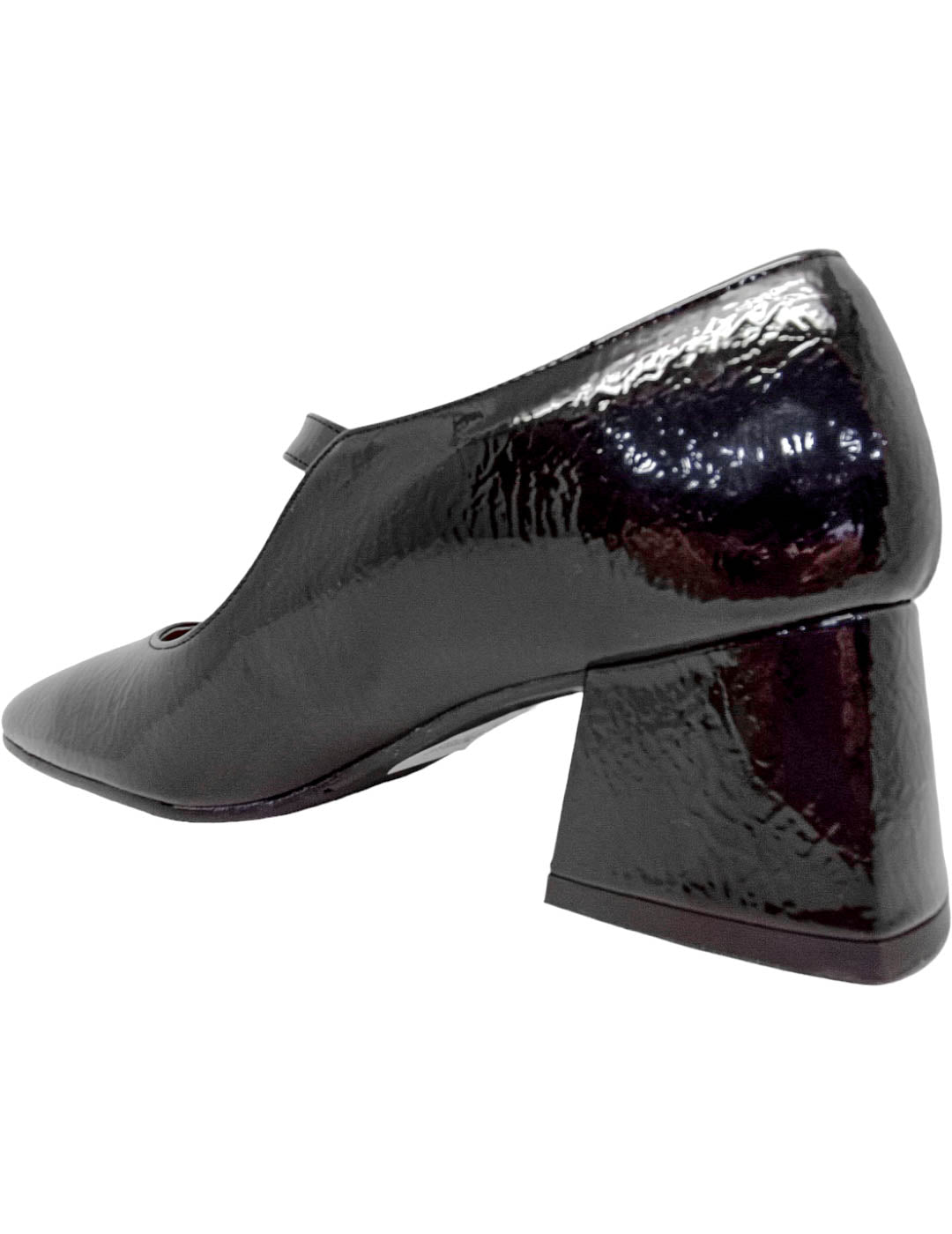 Zapato merceditas tacón 1500 divine negro