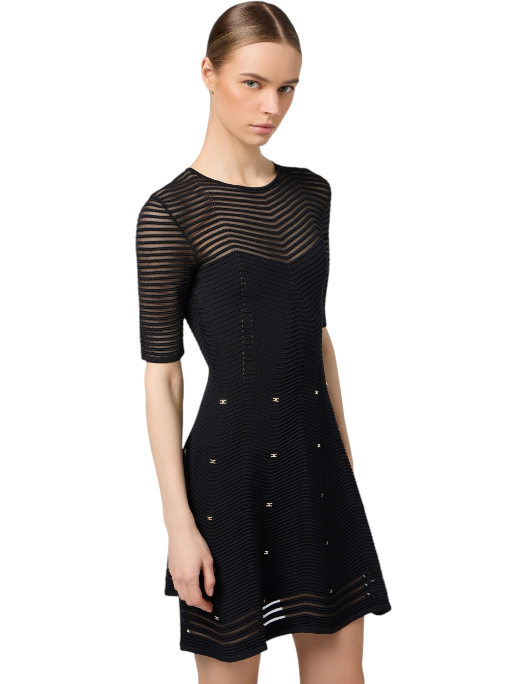 Vestido AM03B46E2 Elisabetta Franchi negro