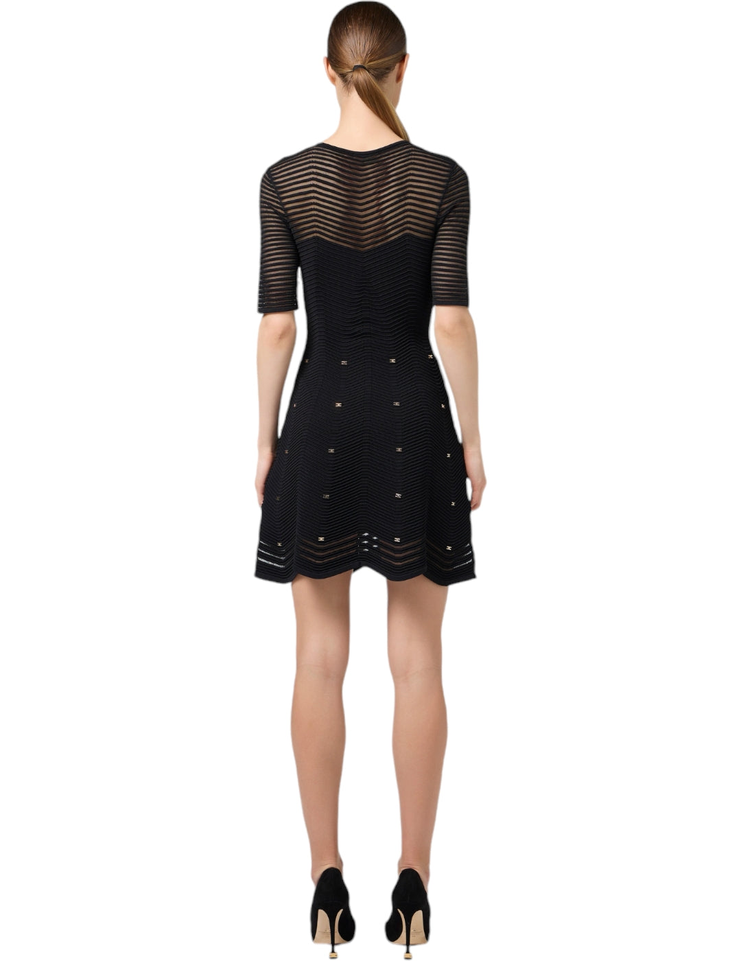 Vestido AM03B46E2 Elisabetta Franchi negro