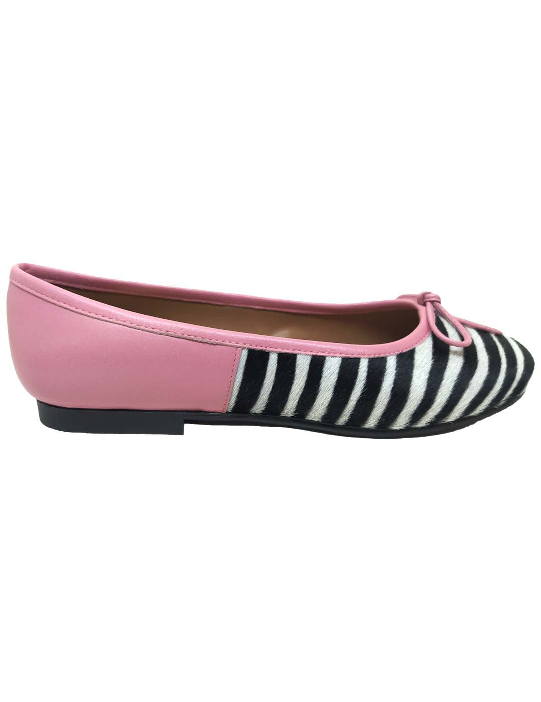 Zapato bailarina 4138 rosa cebra