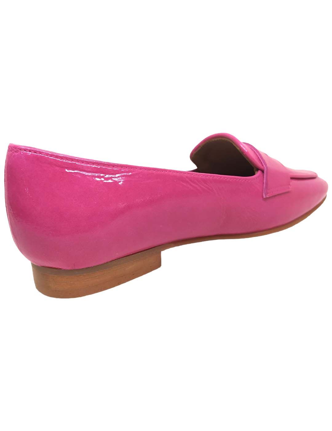 Zapato mocasín 4087 celeste y rosa